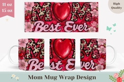 Best Ever Mom Mug Design, Love Mom Sublimation, Love Mug Product Image 1