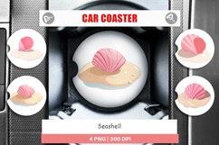 Car Coaster Seashell Product Image 1