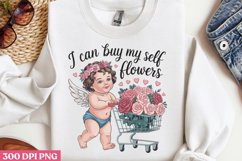 I can buy myself flowers PNG, Sweet Valentines PNG Product Image 1