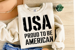 USA Proud to be American Svg | Svg Cut Files | Shirt Svg Product Image 2