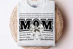 Floral Mom Coquette Bow PNG | Mother's Day PNG Product Image 1