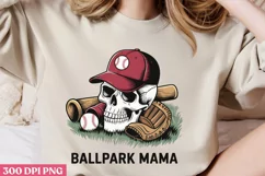 Ballpark Mama PNG, Baseball Mama Sublimation PNG Product Image 2