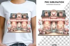 Valentine shop png design for T-shirts Product Image 1