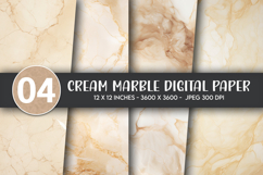 Cream Marble Digital Paper Product Image 1