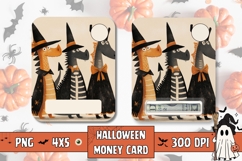 Cartoon Halloween Monsters Money Card Printable Product Image 1