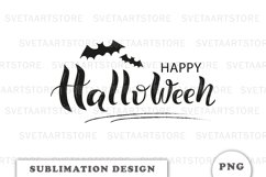 Halloween Lettering Sublimation Design Download Product Image 1