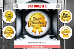 Car Coaster Award Ribbon Product Image 1