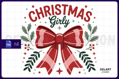 Christmas Girly PNG Design Product Image 1