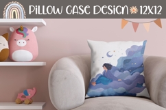 Cartoon Sky Pillow Case, Fantasy Pillow Template Product Image 1
