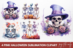 Pink halloween Sublimation Clipart Product Image 1
