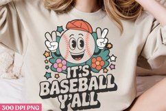 It&#039;s baseball y&#039;all PNG,Retro Baseball Png Product Image 2