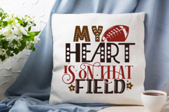 My heart is on that field SVG, Mom Football SVG Bundle Product Image 2