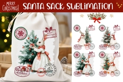 Christmas Rabbit Santa Sack, Christmas Tree Santa Sack Product Image 1