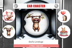 Goofy Lovebugs Car Coaster Product Image 1