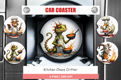 Car Coaster Kitchen Chaos Critter Product Image 1