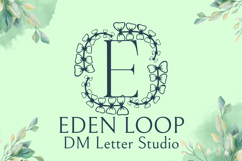 Eden Loop Monogram - Elegant Swirly Monogram Serif Font Product Image 1