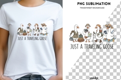 Taveling goose png design for T-shirts Product Image 1