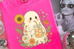 Cute Ghost Summerween PNG design for sublimation Product Image 2