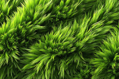 Vibrant Green Fluffy Grass Texture Natural Background Art Product Image 1