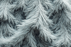 Fluffy Winter Pine Texture Background, White Faux Fur Product Image 1