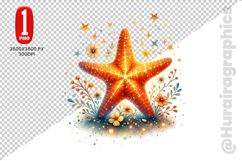 Starfish Clipart- PNG File Product Image 2