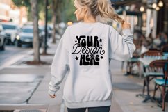Gildan 18000 Crewneck Mockup, Oversized Mockup Model Mockup Product Image 1