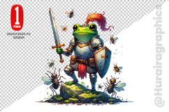 Cute Frog Clipart - PNG File Product Image 1