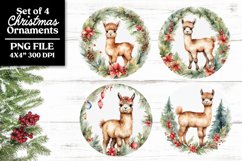 Baby Farm Animals PNG Christmas Ornaments or Coasters Product Image 10