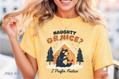 Naughty Or Nice Christmas PNG Sublimation Product Image 1