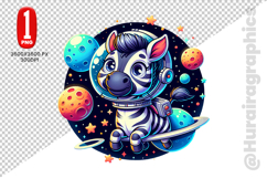 Cute Zebra Clipart - PNG File Product Image 2