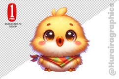 Cute Hen Clipart - PNG File Product Image 1