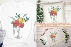 Vintage Botanical Flowers Clipart, Flower Sublimation Bundle Product Image 2