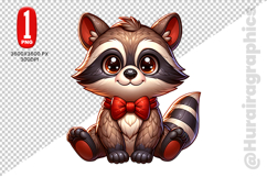 Cute Raccon Clipart - PNG File Product Image 2
