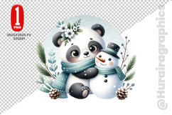 Cute Panda Clipart - PNG File Product Image 2