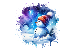 Snow Men Clipart- PNG File Product Image 2