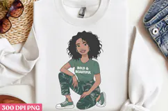 Empowering Black Girl Clipart PNG Product Image 2