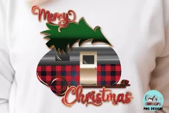 Merry Christmas Camper Png, Vintage Christmas Sublimation Product Image 1