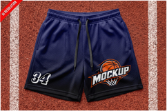 Athletic Mesh Shorts Mockup Product Image 1