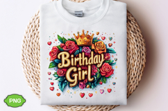 Birthday Girl PNG Floral Birthday PNG Product Image 2
