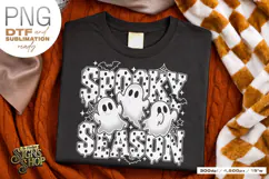 Spooky Season Ghost PNG, Polka Dot DTF Product Image 7