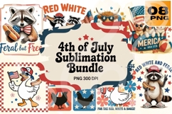 4th of July Sublimation Bundle PNG 300 DPI Product Image 1