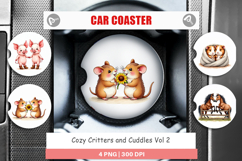 Cozy Critters &amp; Cuddles Car Coaster Product Image 1