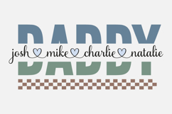 Daddy Split Name Frame SVG, Father&#039;s Day SVG, Daddy T-Shirt Product Image 2