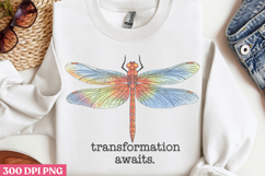 Transformation awaits PNG, Positive Dragonfly Sublimation PN Product Image 2