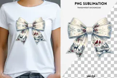 Christmas winter bow png design for T-shirts Product Image 1