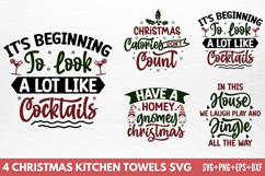 Christmas Kitchen Towels SVG Product Image 1