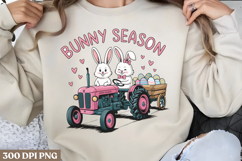Bunny season PNG, Retro Easter Sublimation PNG Product Image 2