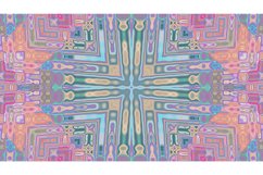 Abstract symmetrical multicolored patterned background Product Image 1