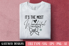 It&#039;s The Most Wonderful Time Of The Year svg design Product Image 1
