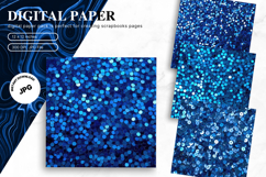 Blue glitter Background Wallpaper Sparkles Digital Paper Product Image 1